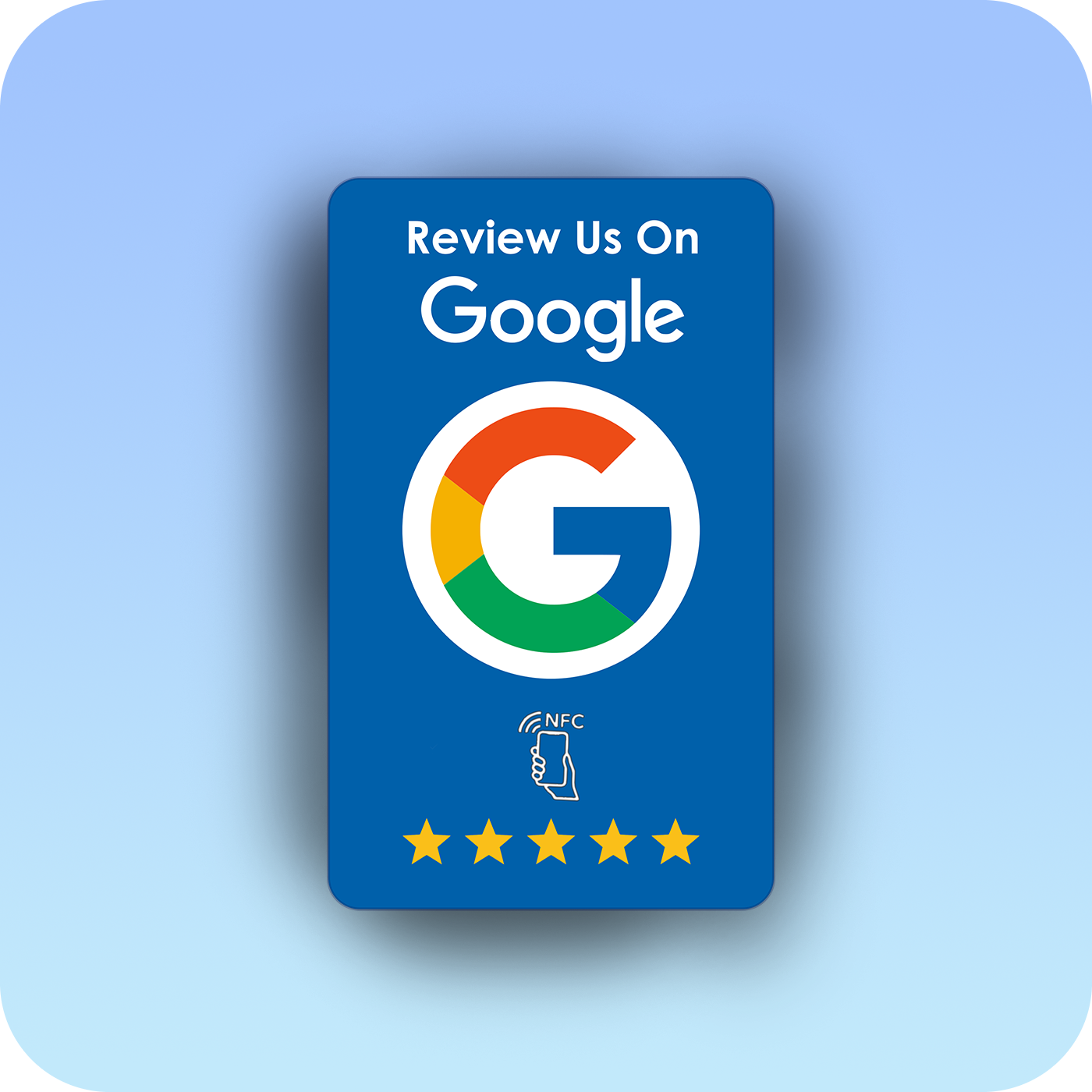 Touch Reviews® Google Review Card - Blue