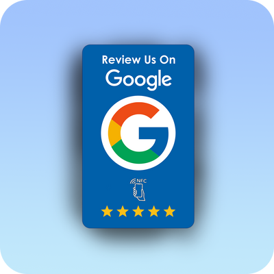 Touch Reviews® Google Review Card - Blue