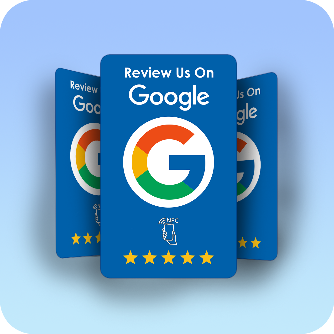 Touch Reviews® Google Review Card - Blue