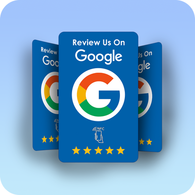 Touch Reviews® Google Review Card - Blue