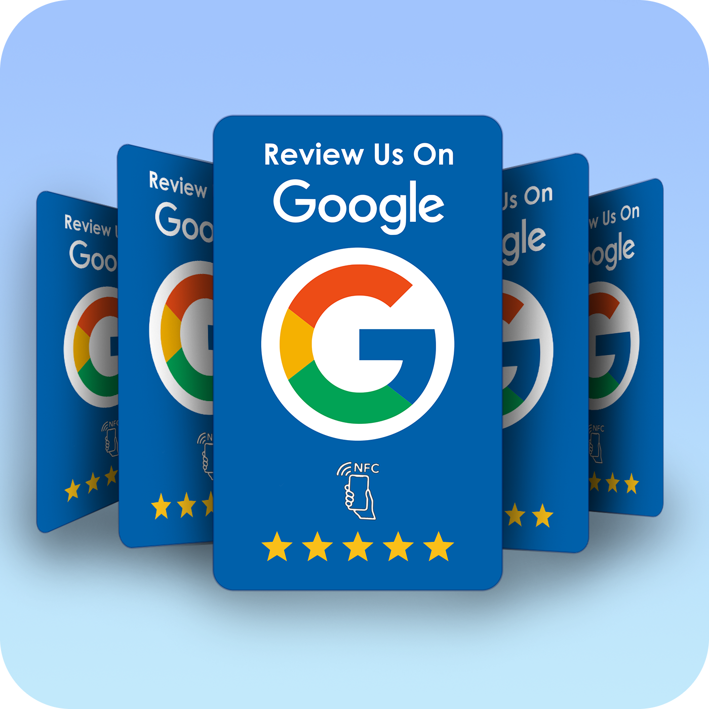 Touch Reviews® Google Review Card - Blue