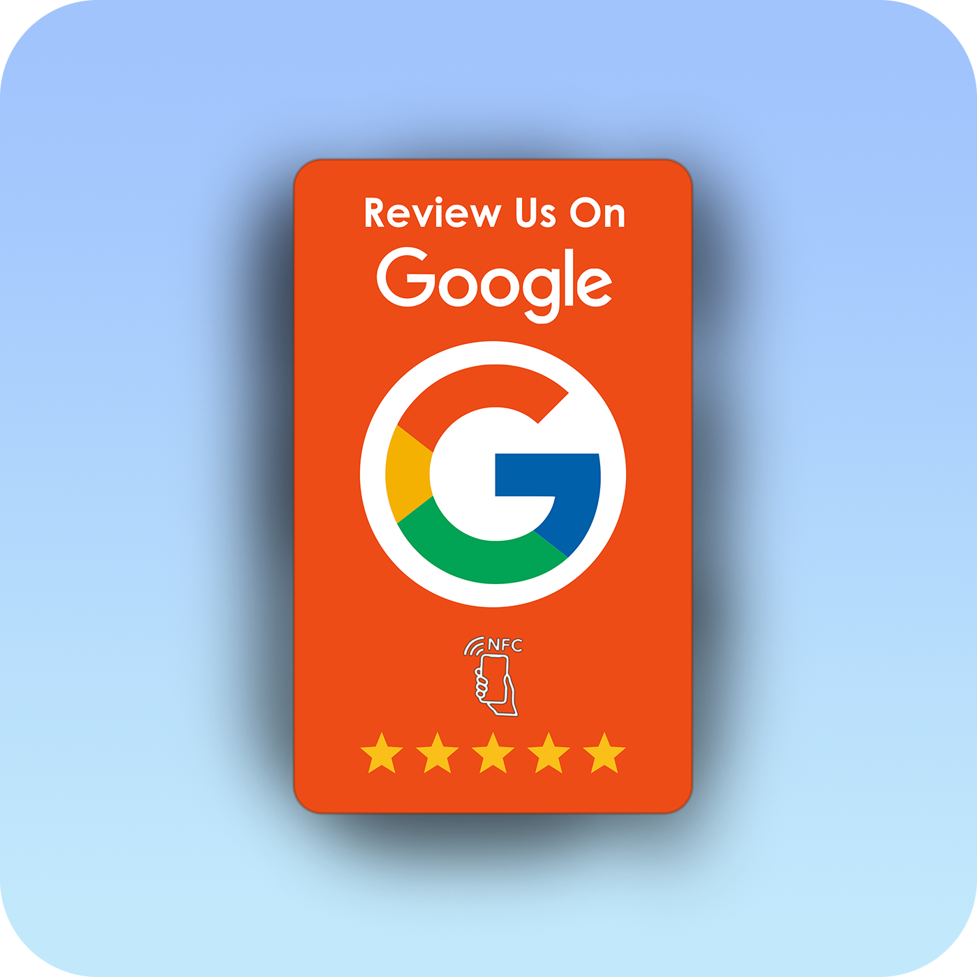 Touch Reviews® Google Review Card - Orange