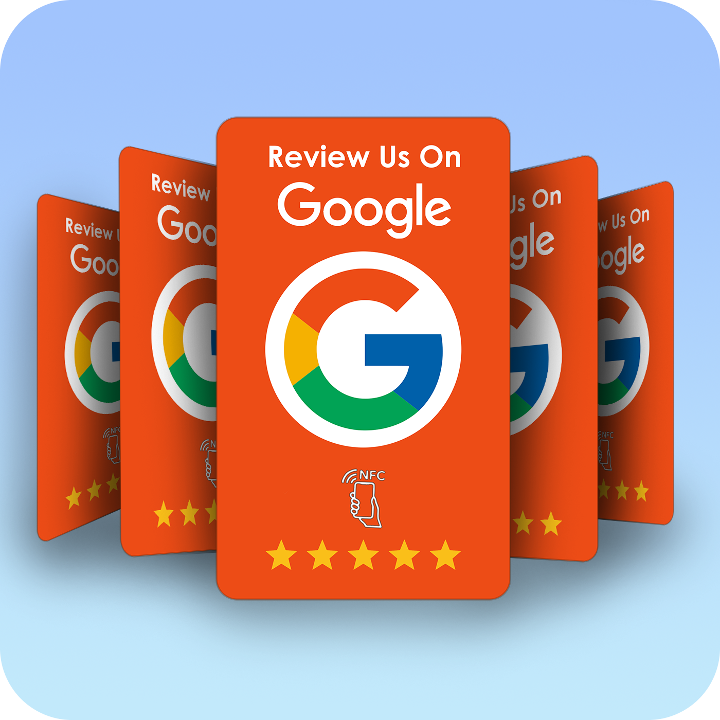 Touch Reviews® Google Review Card - Orange